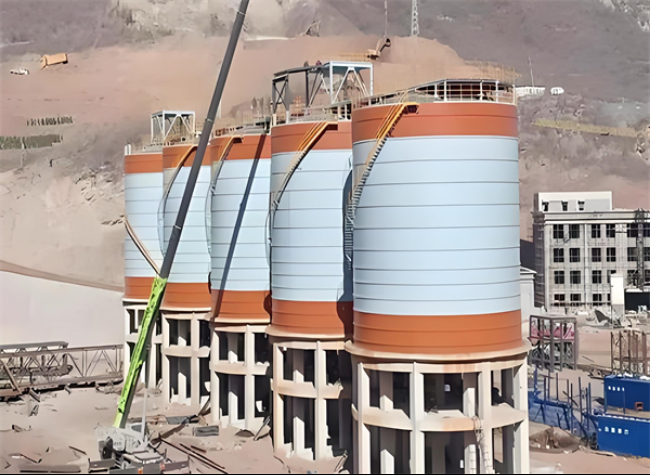 阿瓦提高架钢板仓